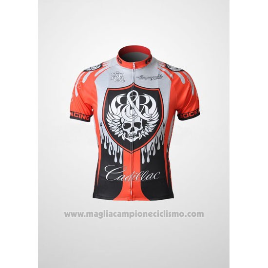 2010 Abbigliamento Ciclismo Rock Racing Rosso e Azzurro Manica Corta e Salopette